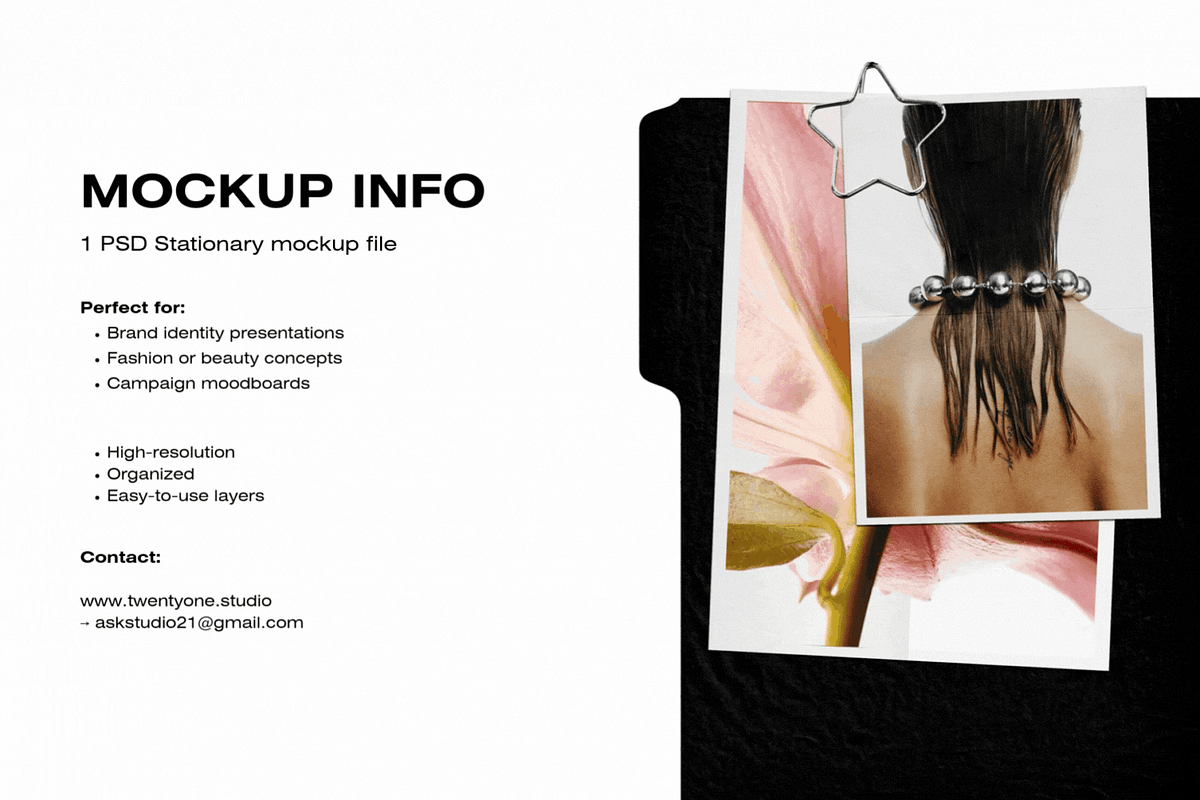 Stationary Mockup Version 01, a Product Mockup by STUDIO TWENTYONE (Photo 2 of 3)