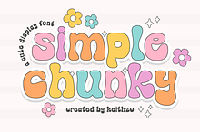 Simple Chunky - Retro Font