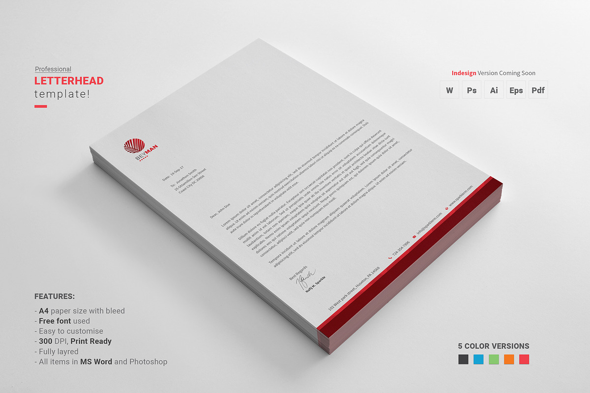 Letterhead, a Stationery Template by Diverter (Photo 5 of 5)