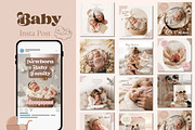 Baby Instagram Templates, a Social Media Template by Arslan (Thumbnail 1 of 9)