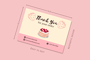 Cute Business Thank You Card, a Templates & Theme by Cosmic Outline (Thumbnail 5 of 6)