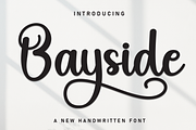 Bayside | Script Font, a Handwritten Font by Scratchones (Thumbnail 1 of 9)