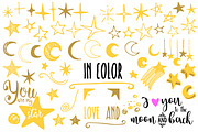 Stars, moon and backgrounds, an Illustration by Lina_Lisichka (Thumbnail 3 of 10)