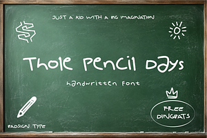 Thole Pencil Days – Hand Drawn Font