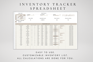 Digital Inventory Tracker Template