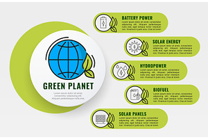 Environment and clean energy, a Technology Illustration by Vector Tradition