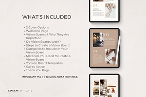 Vision Board EBook Template Canva