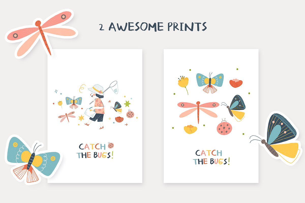 Cute Spring Bugs, a Pattern Graphic by Petit Citizen Design (Photo 4 of 6)