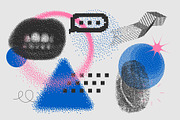 126 Vector Dither Textured Clip Arts, a Graphic by softulka (Thumbnail 19 of 19)