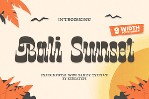 Bali Sunset - Unique Display Font