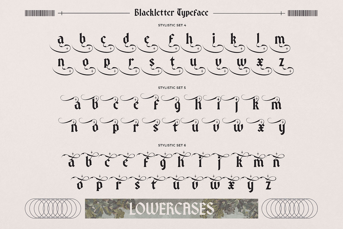 Dreamhour Typeface, a Blackletter Font by alit design (Photo 15 of 20)