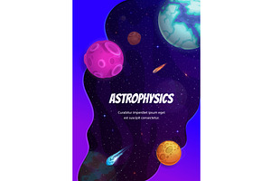 Astrophysics Poster With Galaxy