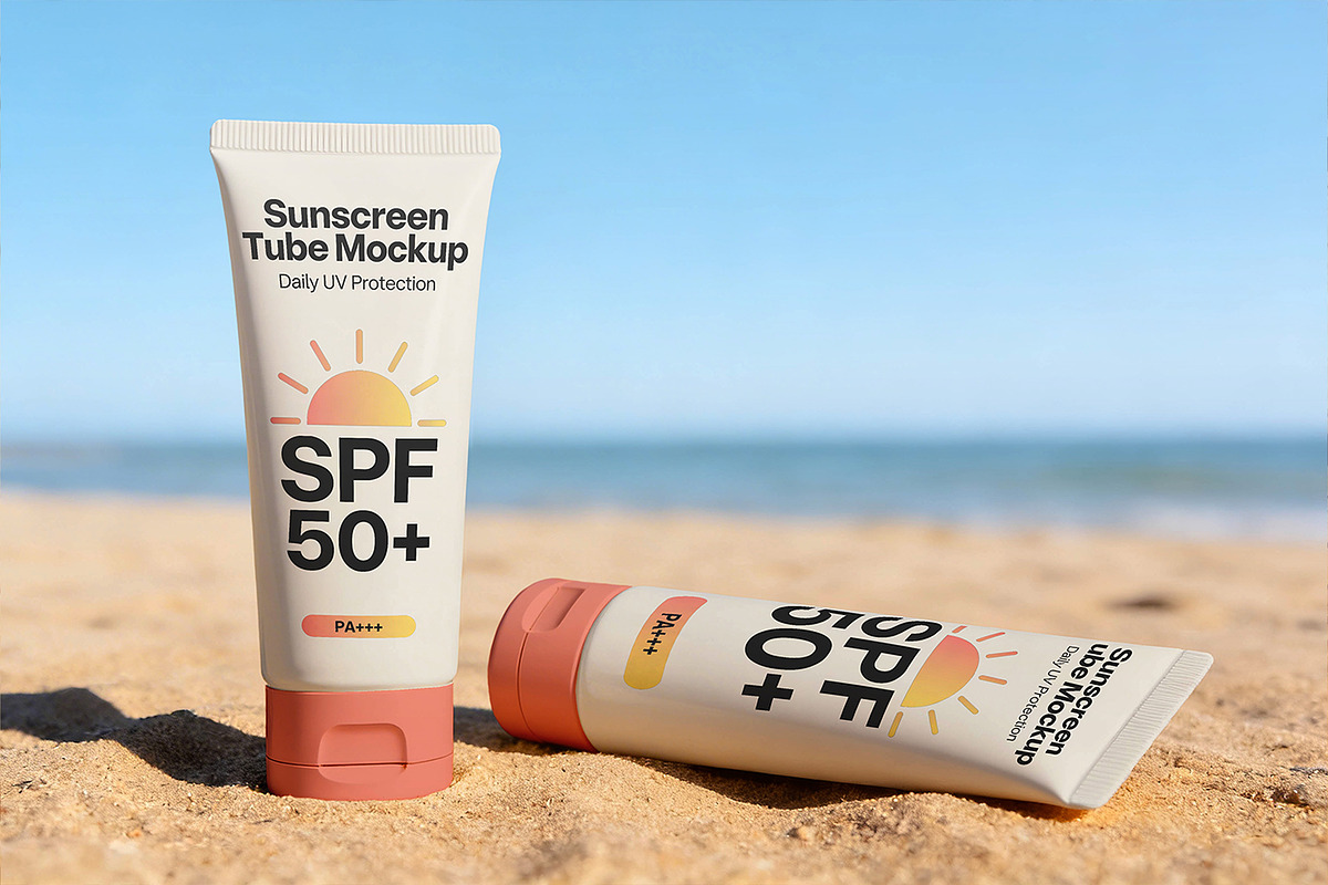 Sunscreen Tube Mockup, a Product Mockup by Pitchlook.Studio (Photo 3 of 4)