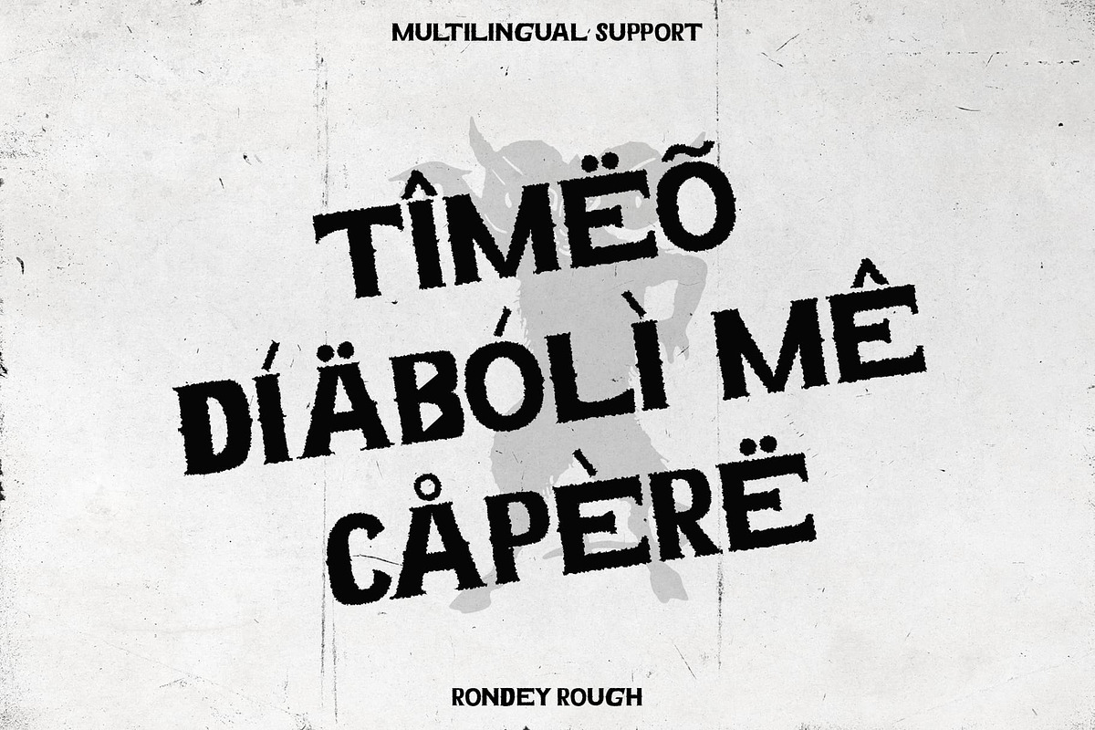 Rondey Rough, a Serif Font by Craft Supply Co. (Photo 3 of 8)