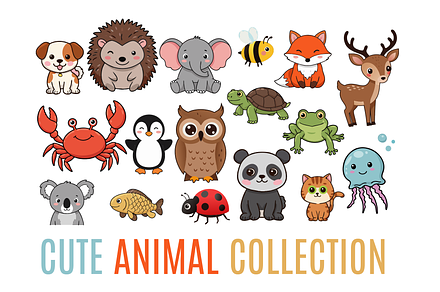 Cute Animal Vector Collection