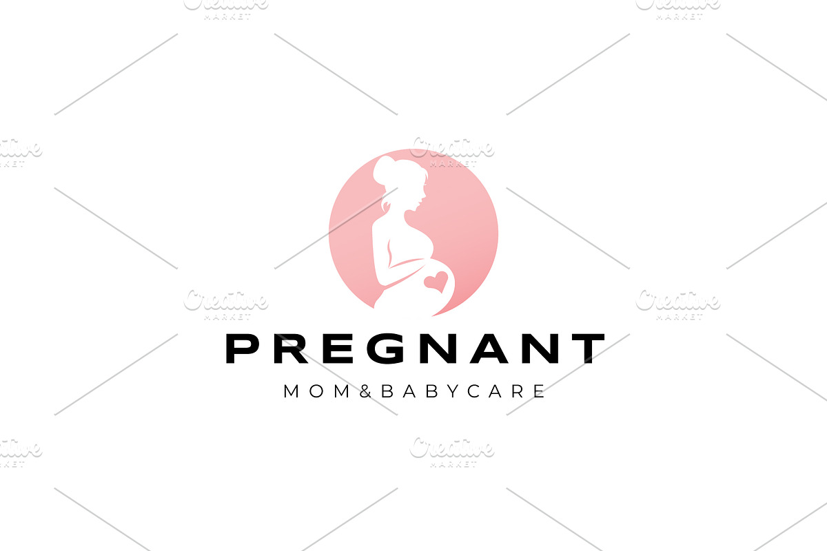 Pregnant icon template illustration, a Branding & Logo Template by Dyn Studio (Photo 1 of 2)