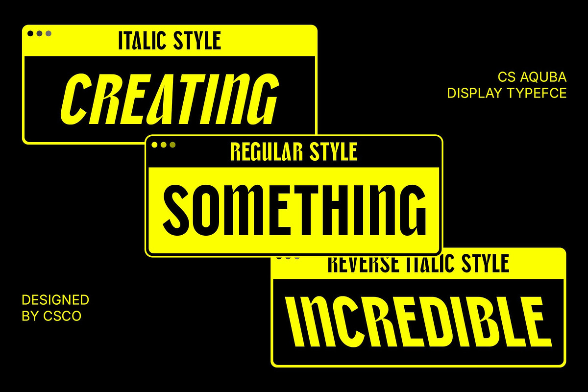 CS Aquba – Bold Font, a Sans Serif Font by Craft Supply Co. (Photo 4 of 8)