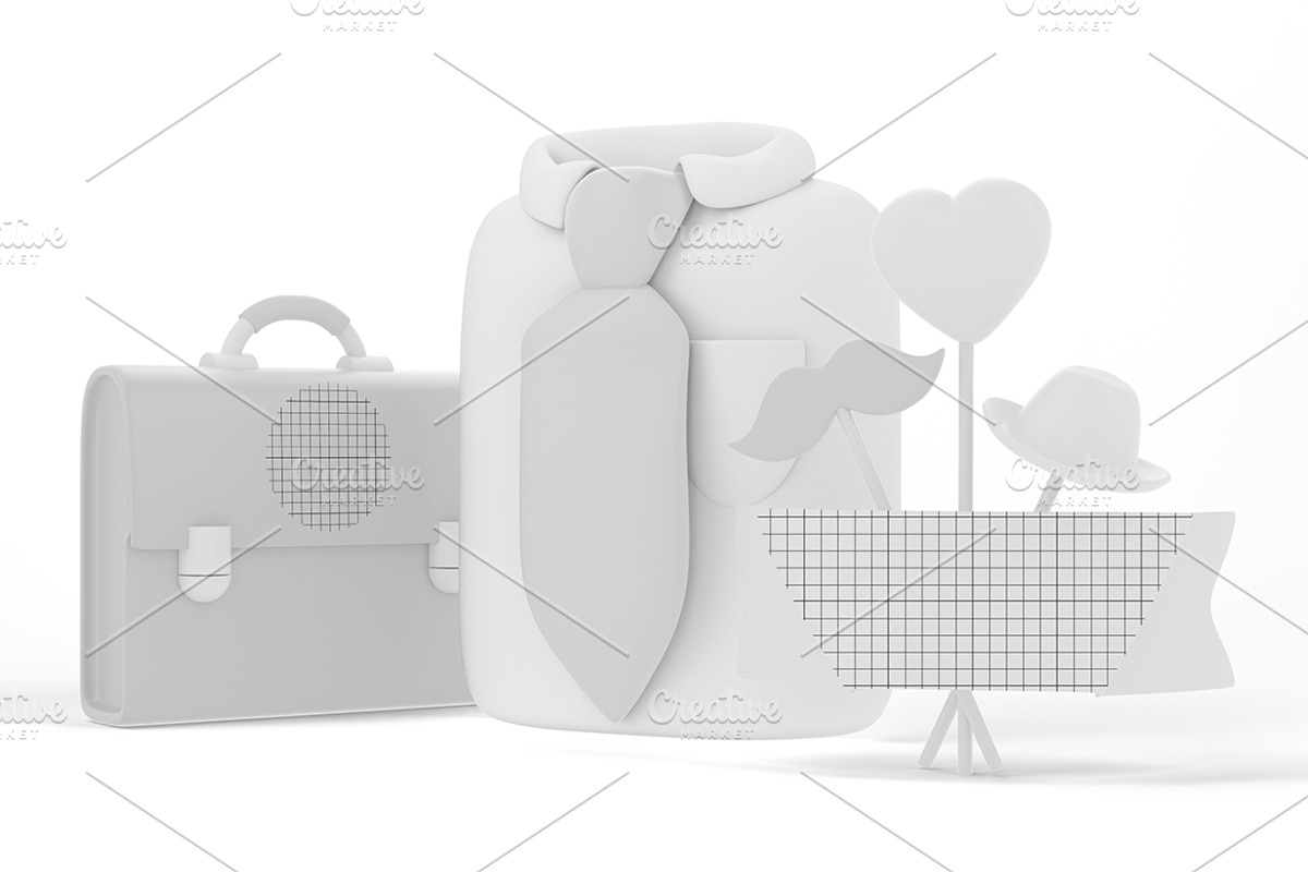 Father's Day Work Mockup, an Advertising Mockup by Qaleb Studio (Photo 1 of 2)