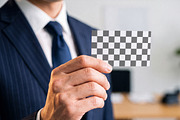 Corporate Business Card Mockup, an Advertising Mockup by Designer Dude (Thumbnail 2 of 2)
