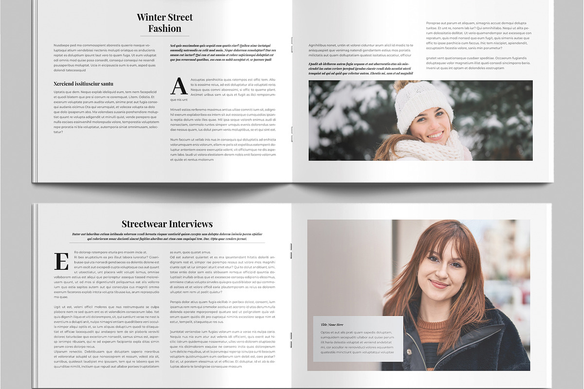 Modern Winter Fashion Magazine, a Brochure Template by MightyDesign (Photo 5 of 9)