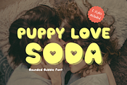 Retro bubble font - Puppy Lov Soda, a Handwritten Font by ZoloDesignHub (Thumbnail 1 of 9)