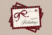 Happy Holidays Greeting Card, a Card Template by graphicook (Thumbnail 1 of 3)