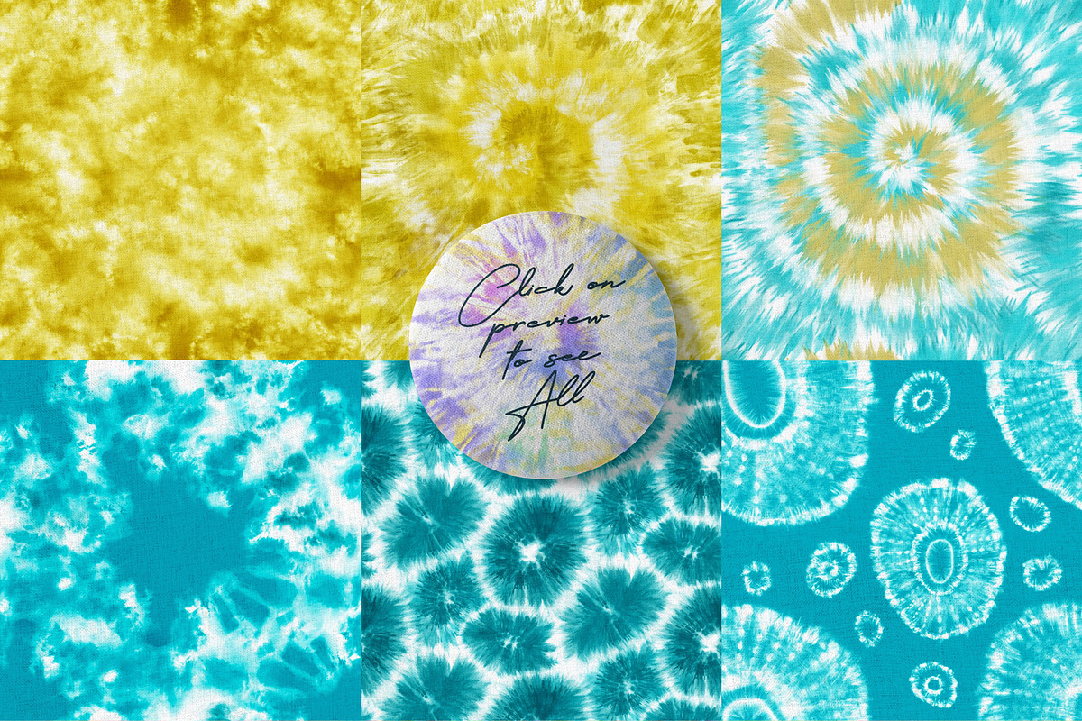 Summer Tie Dye Seamless Patterns, a Pattern Graphic by OlgaRom (Photo 5 of 11)