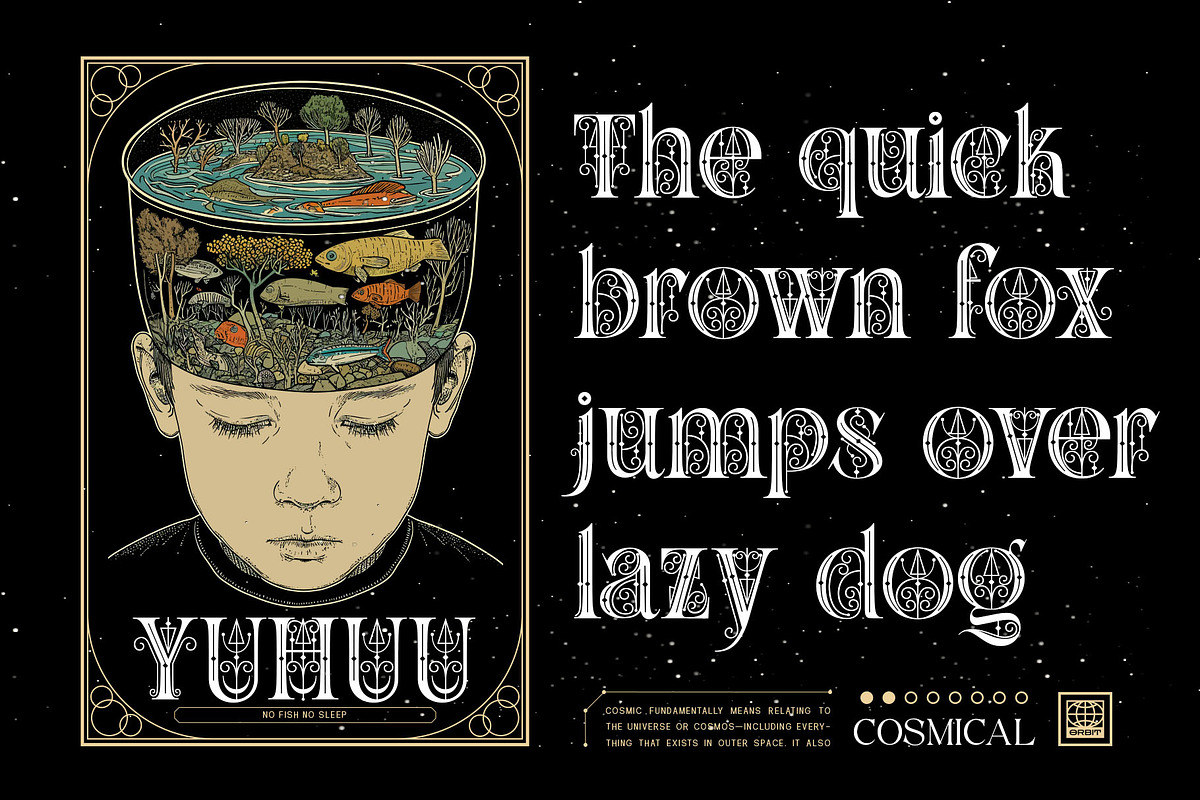 Siren cosmic Typeface, a Serif Font by alit design (Photo 5 of 20)