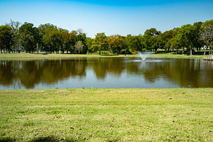 Water Feature At Beautiful Park Pond