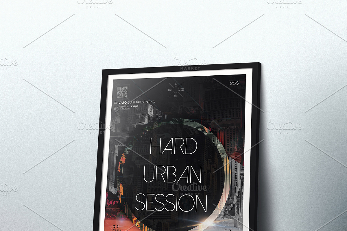 A4 Framed Poster Mockup, a Print Template by CREATIVE DUDE (Photo 3 of 9)