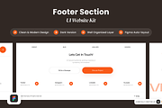 Footer - Section Website, an UI Kit Template by SLAB! Design (Thumbnail 1 of 4)