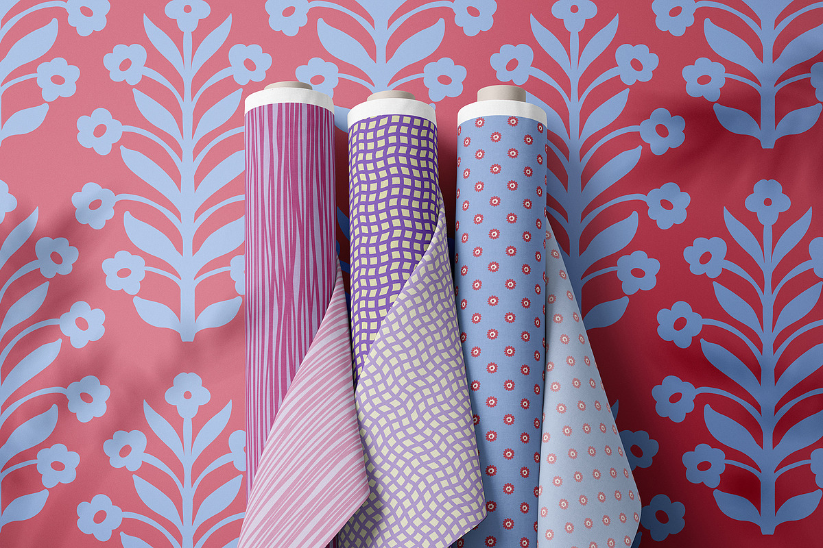 Modern Folk Botanical Patterns, a Pattern Graphic by Sonulkaster (Photo 5 of 13)
