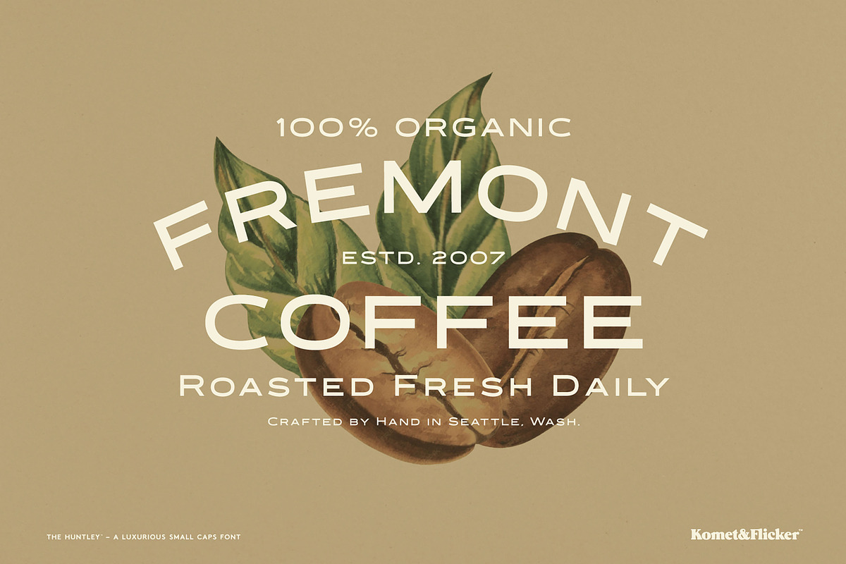 The Huntley – A Luxurious Font, a Sans Serif Font by Komet & Flicker (Photo 14 of 15)