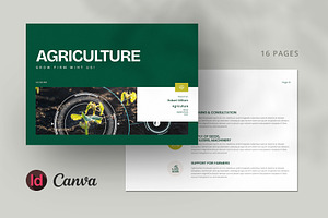 Agriculture Brochure Landscape, a Brochure Template by Pixelpick