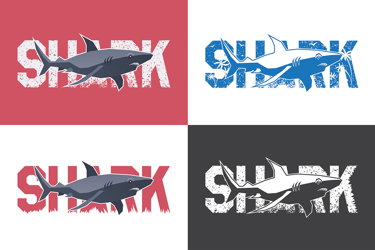 Shark emblem, an Illustration by valeri_si