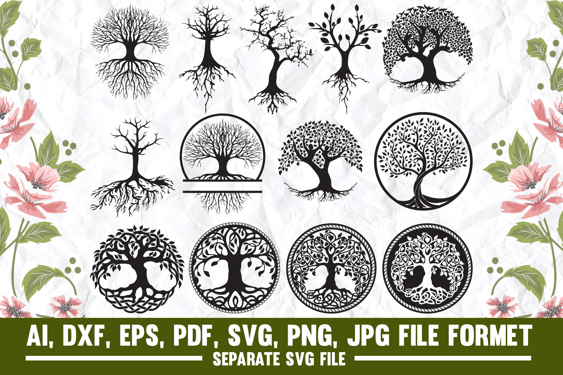 Roots Tree,Roots,Tree,Family Root, an Object Graphic by ...