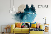 Wall & Frames Mockup - Bundle Vol 4, a Print Template by Yuri-U (Thumbnail 8 of 32)