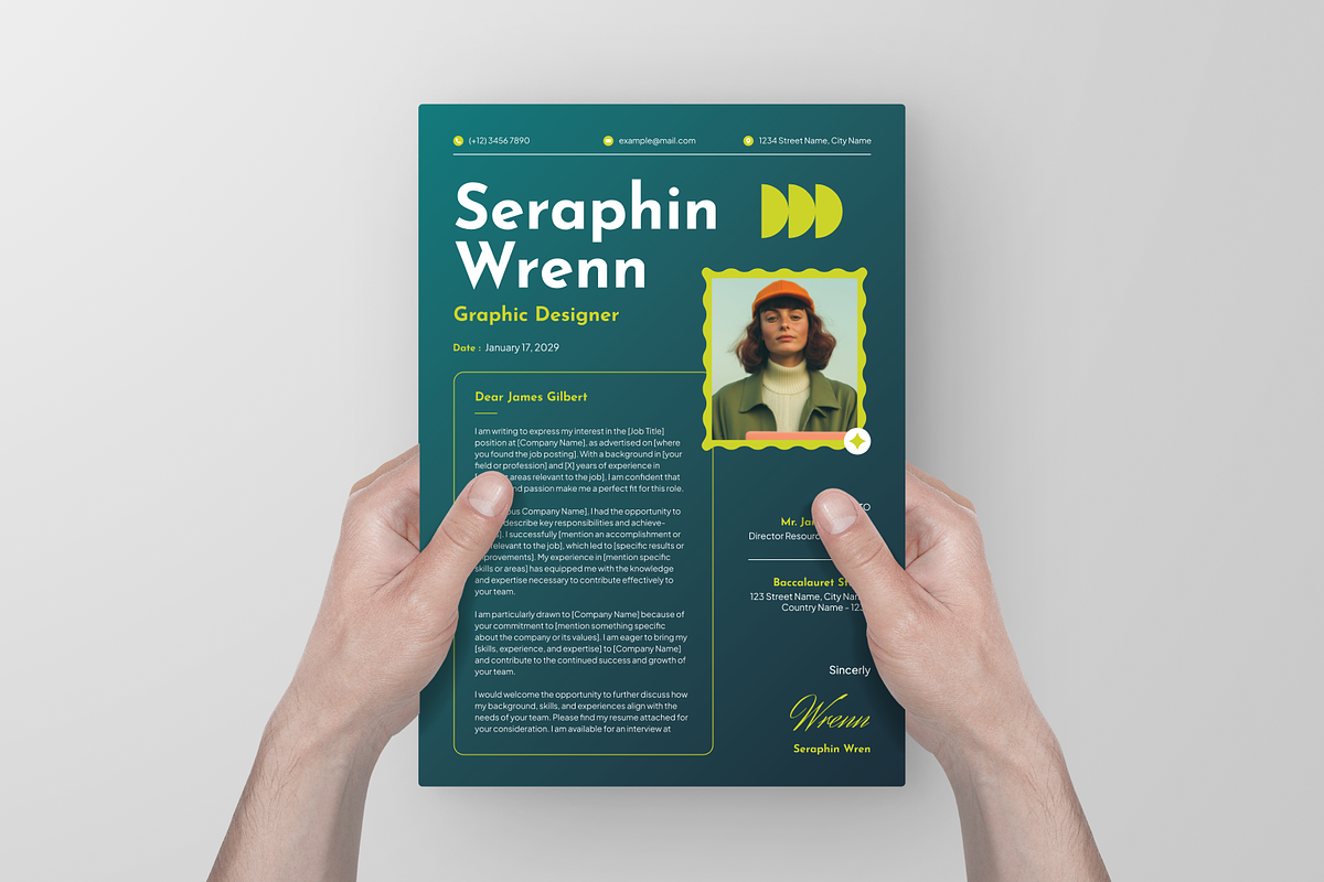 Blue Gradient CV Resume preview 5