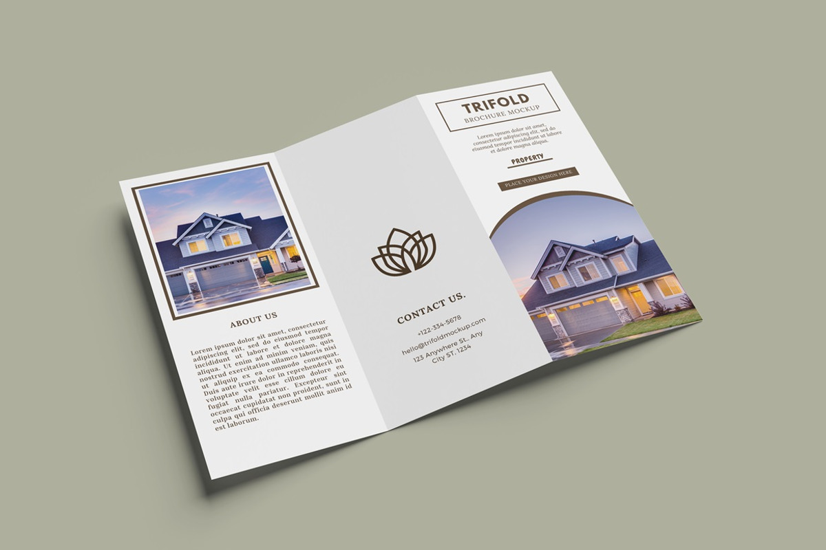 DL Tri-Fold Brochure Mockup, an Advertising Mockup by GraphicWindow (Photo 4 of 7)