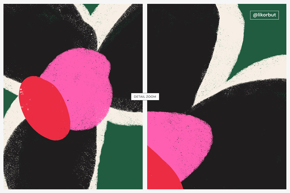 Bold Naive Modern Floral Pattern, a Pattern Graphic by likorbut (Photo 6 of 12)
