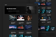 Naomi Dark - Blog & Portfolio PSD, a Websites & App Template by FreshPixels (Thumbnail 4 of 9)