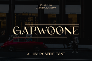 Garwoone Luxury Serif Font