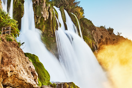 Lower Duden waterfall in Antalya