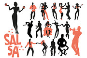 Great Clipart Dancing Collection, an Illustration by La Inspiratriz (Thumbnail 5 of 7)
