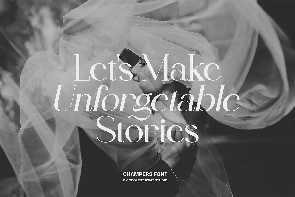 Champers - Serif Font, a Serif Font by Koplexs Studio (Photo 3 of 10)