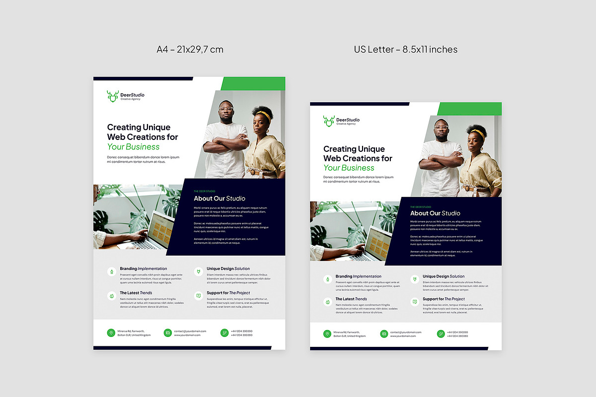 Web Studio Corporate Flyer Template, a Flyer Template by artbart (Photo 6 of 10)