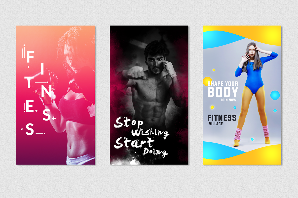 Fitness Instagram Story Templates, a Social Media Template by Jaisivakumar (Photo 4 of 6)