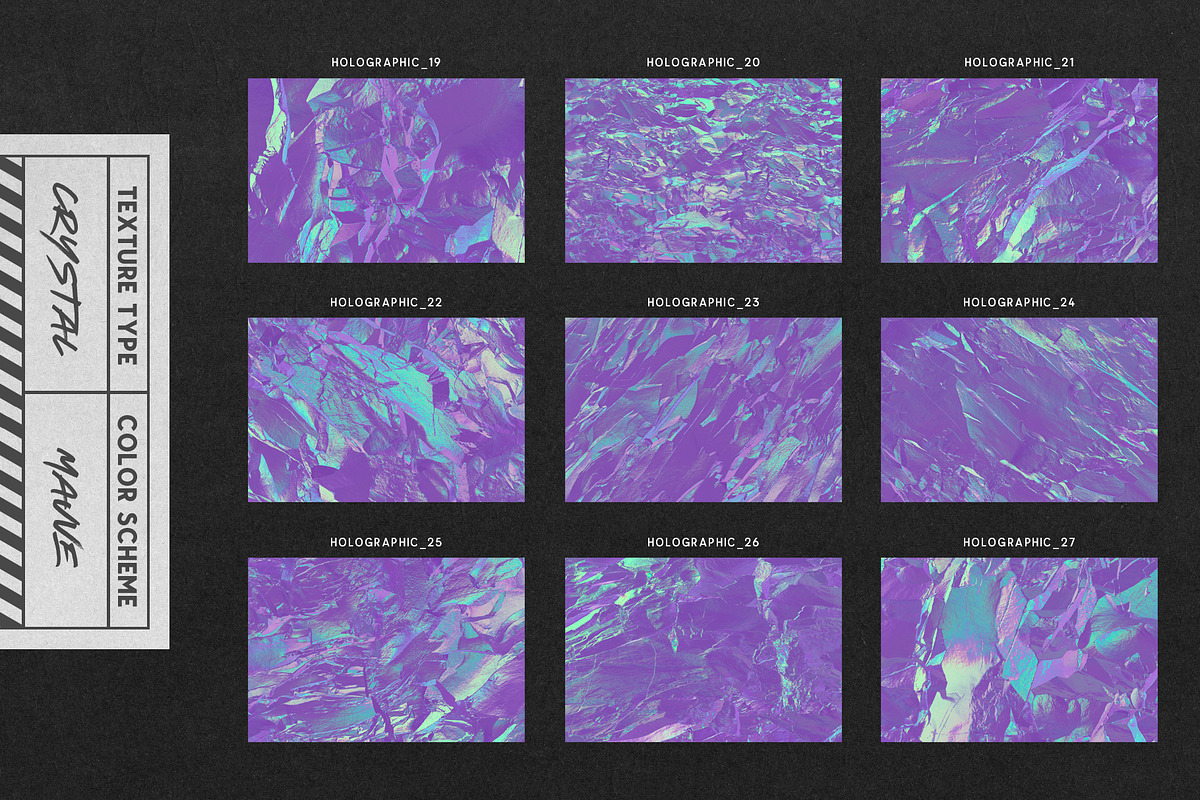 Holographic Backgrounds Collection, a Texture Graphic by MiksKS (Photo 12 of 12)