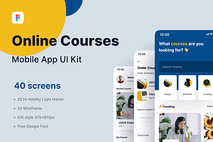 Courses, Online Courses - UI Kit