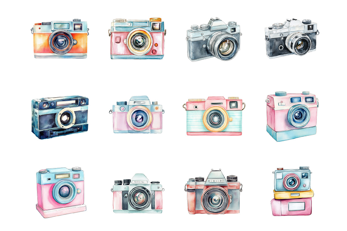 90s Photo Cameras, an Illustration by Design Market (Photo 2 of 3)